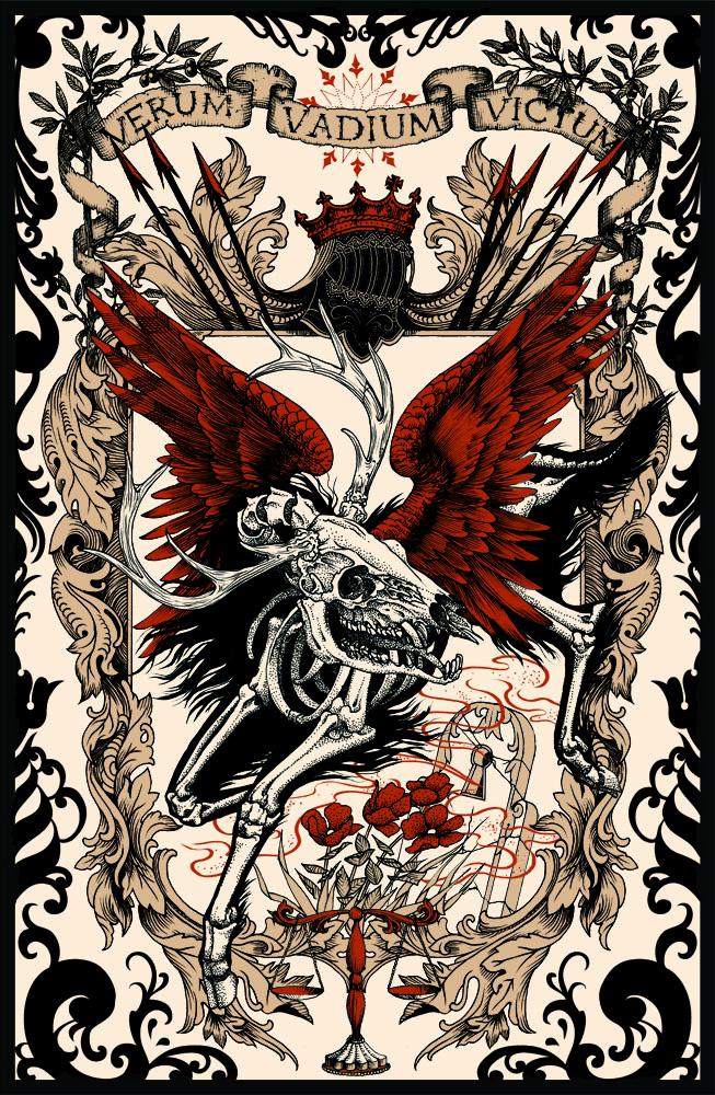 Here is the finished poster for the East side Tattoo parlour in Vancouver.